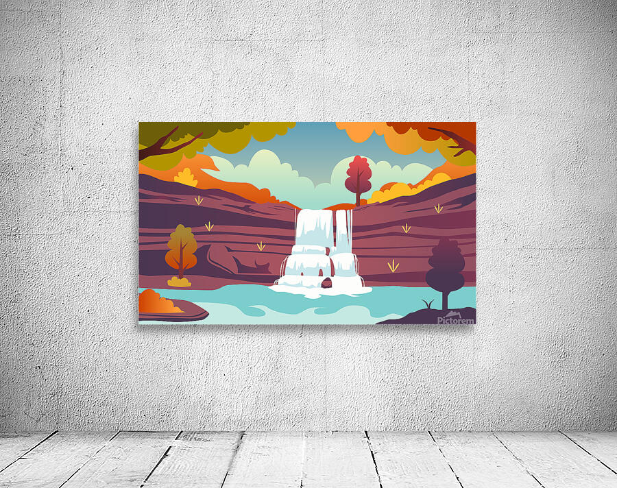 Autumn waterfall Wall Preview