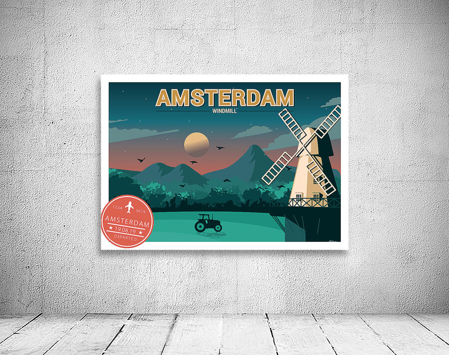 Amsterdam Windmill Wall Preview