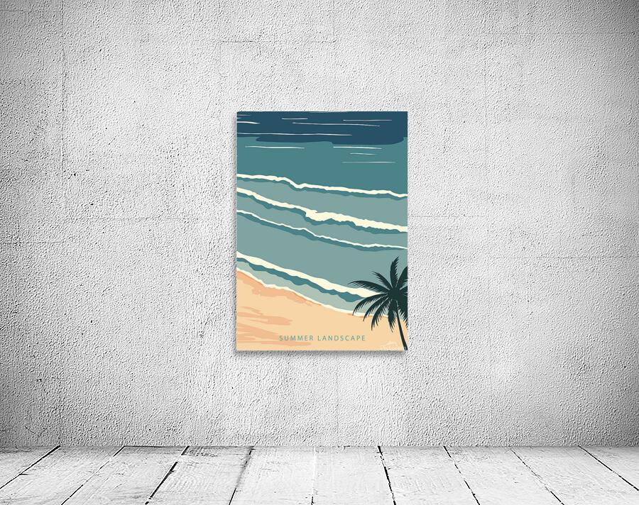 Tropical beach. d Wall Preview