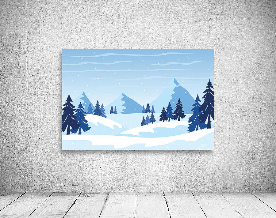 Holiday winter landscape Wall Preview
