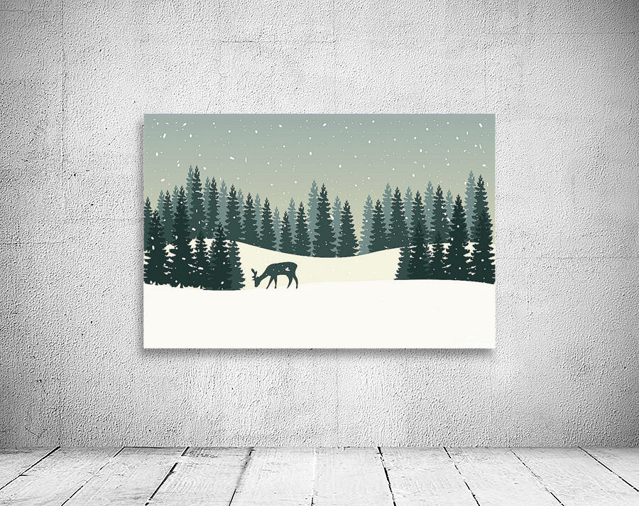 Christmas winter landscape Wall Preview