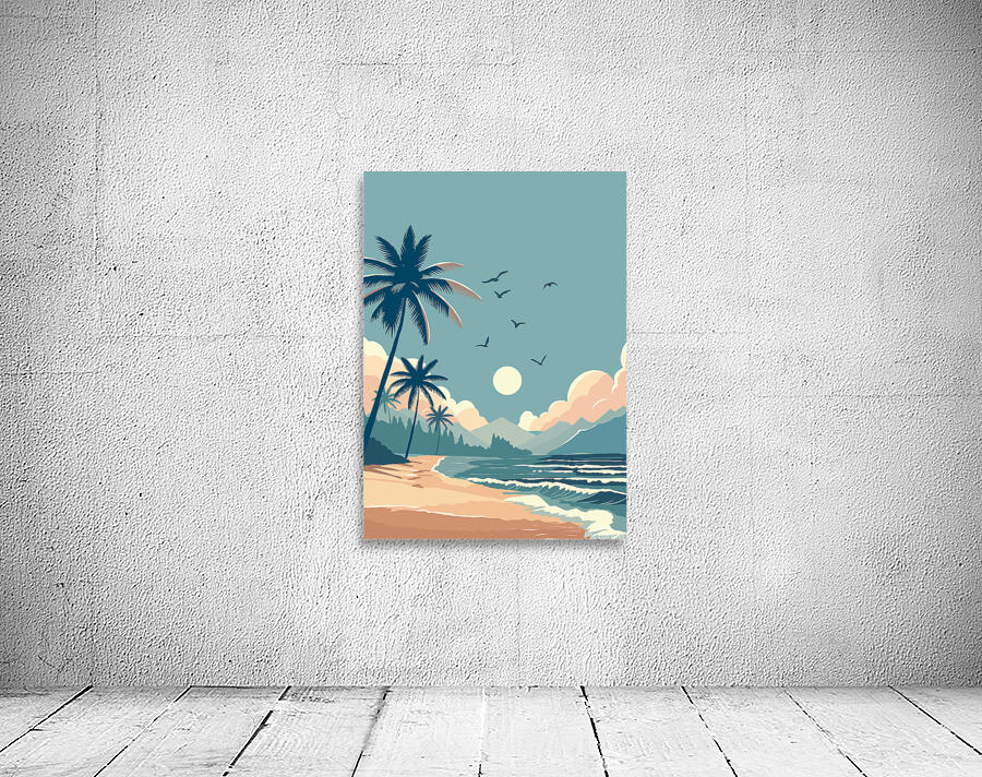  Beach background with sea Wall Preview