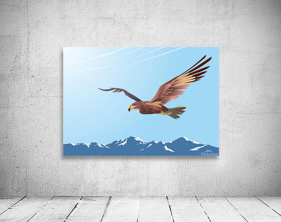 Buzzard Flying Wall Preview