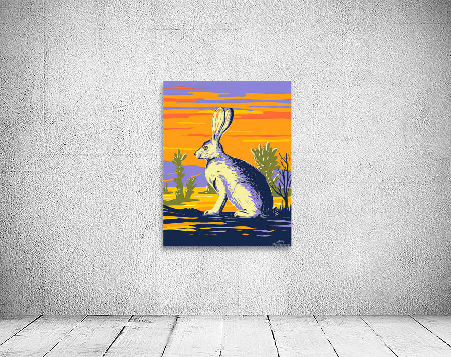 American Desert Hare Wall Preview