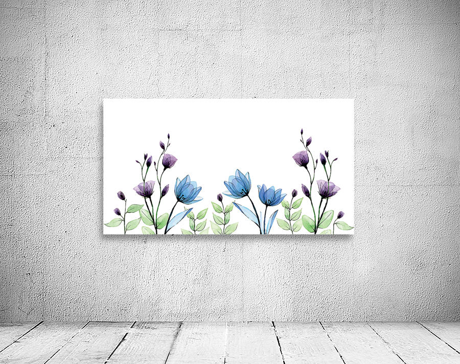 Transparent flowers Wall Preview