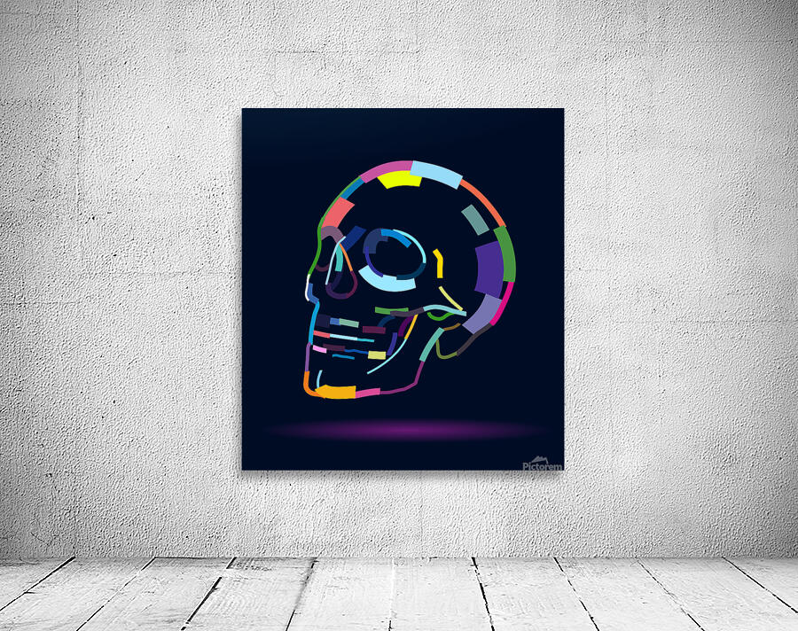 Abstract human skull Wall Preview