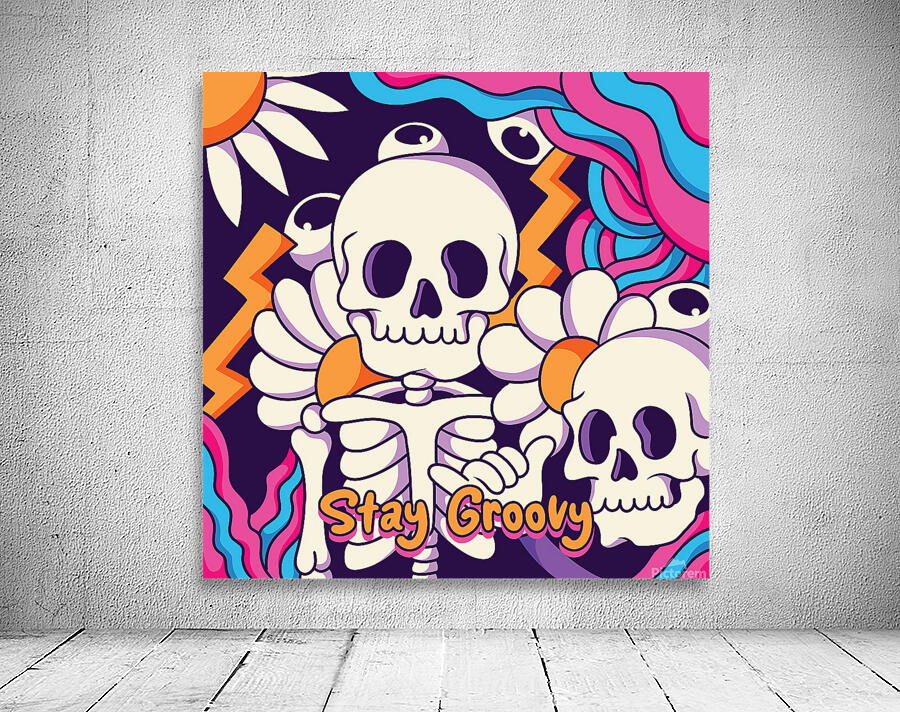 Groovy skeleton Wall Preview