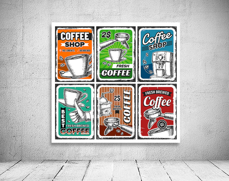 Creative coffee shop Wall Preview