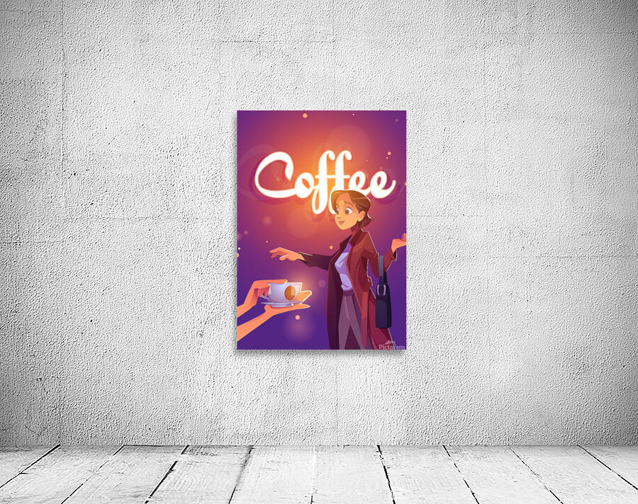 Coffee cartoon. a Wall Preview