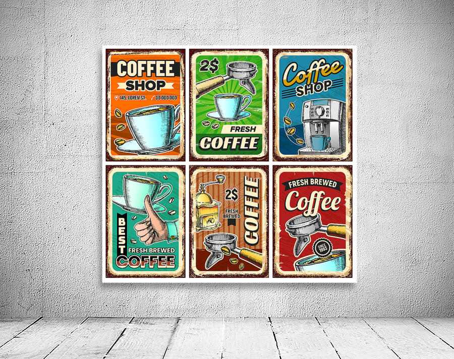  Creative coffee shop Wall Preview