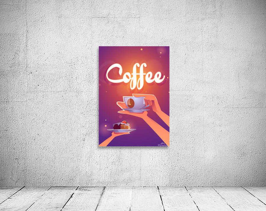 Coffee cartoon. b Wall Preview