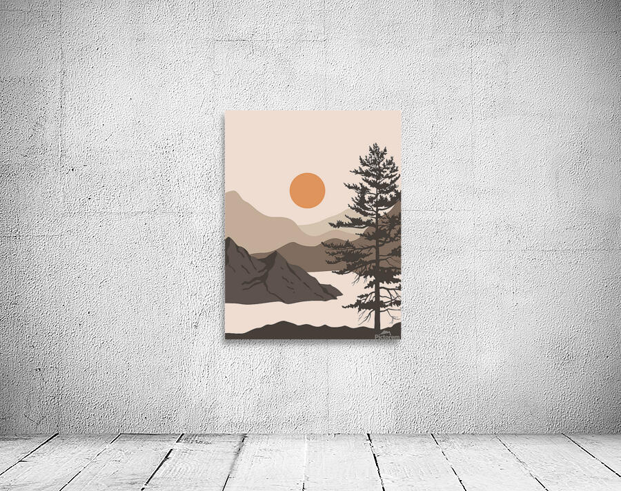 Drawing art with abstract shape  Wall Preview
