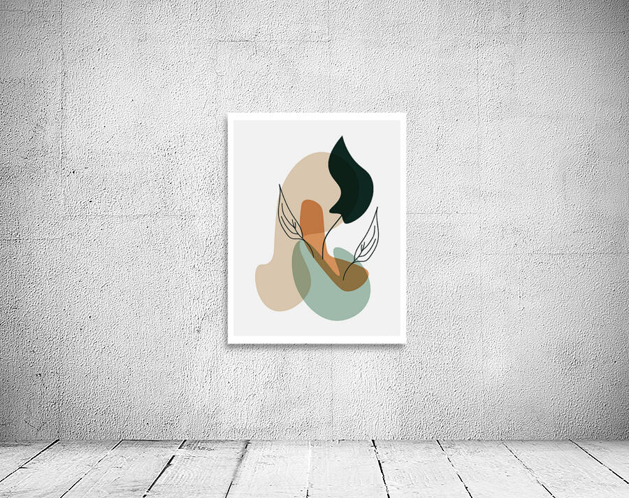  Colorful botanical shapes a Wall Preview