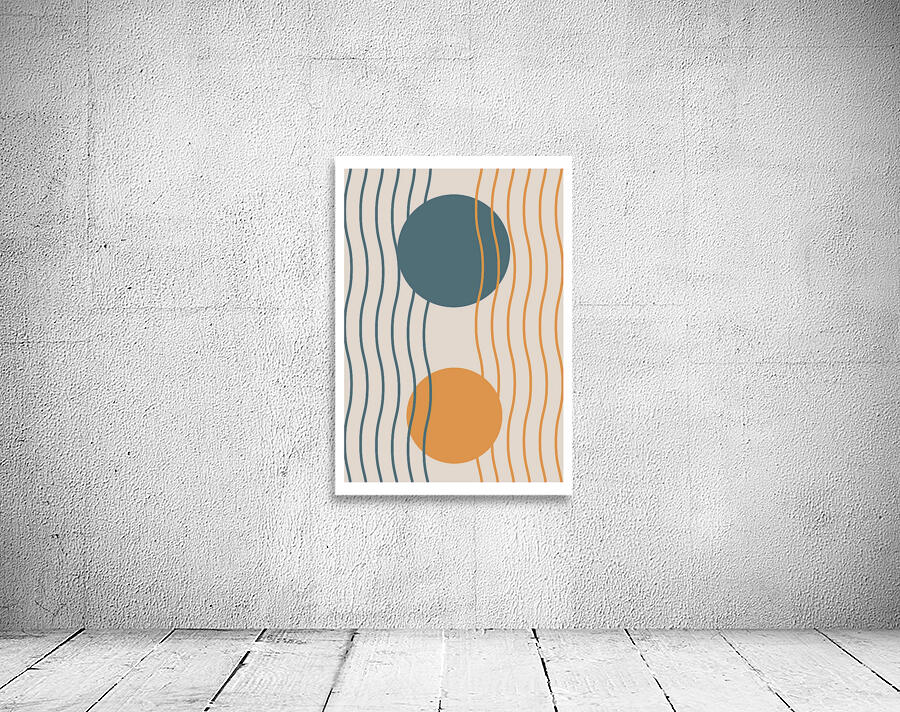 Sun and moon design background a Wall Preview