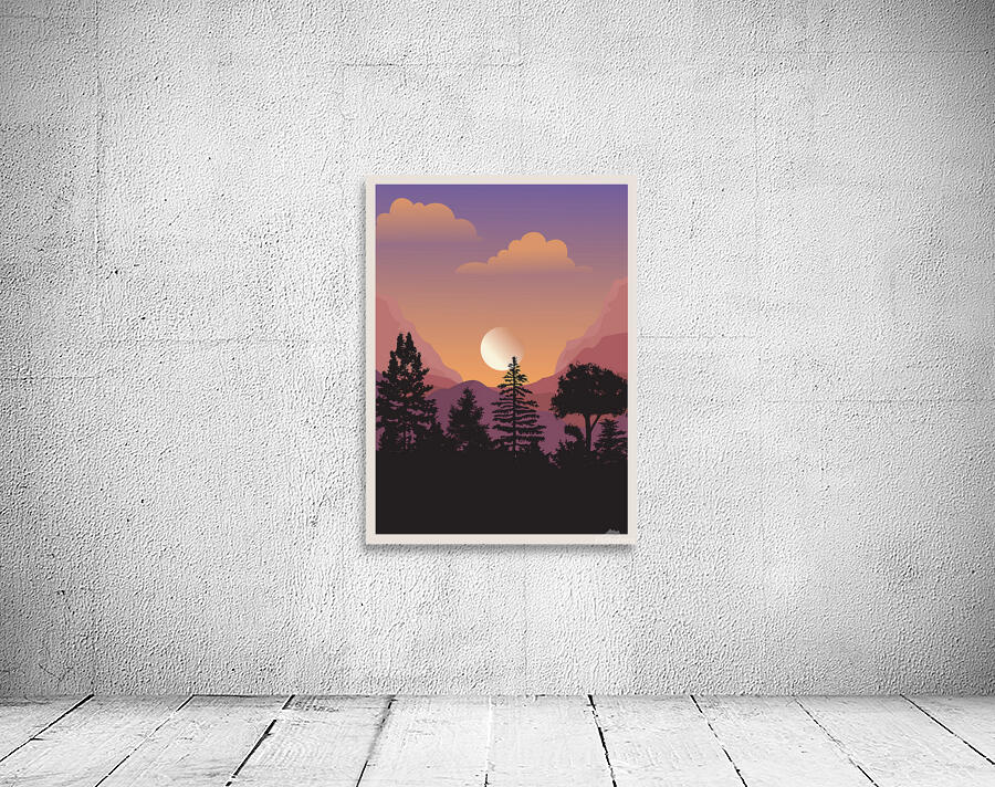  Abstract mountain Landscape a Wall Preview