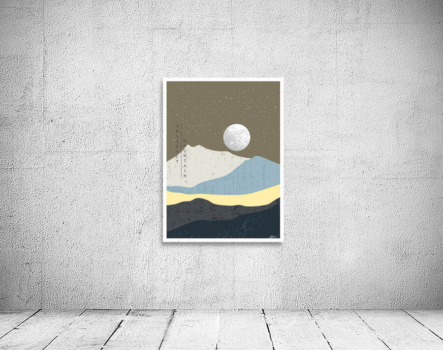 Abstract mountain landscape c Wall Preview
