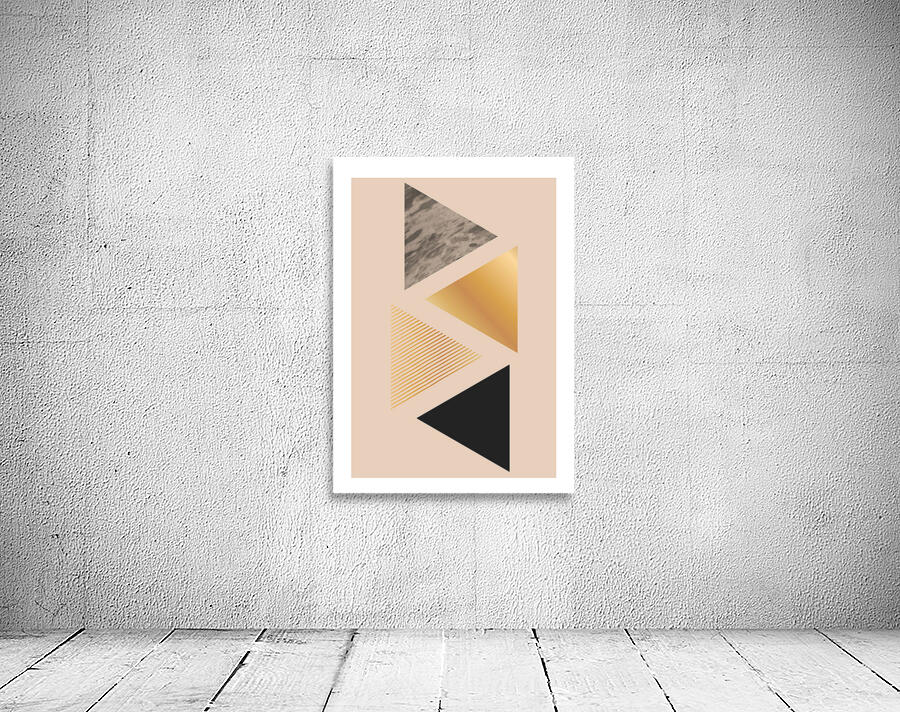 Geometric triangle art b Wall Preview