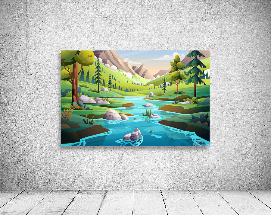 Blue River Wall Preview