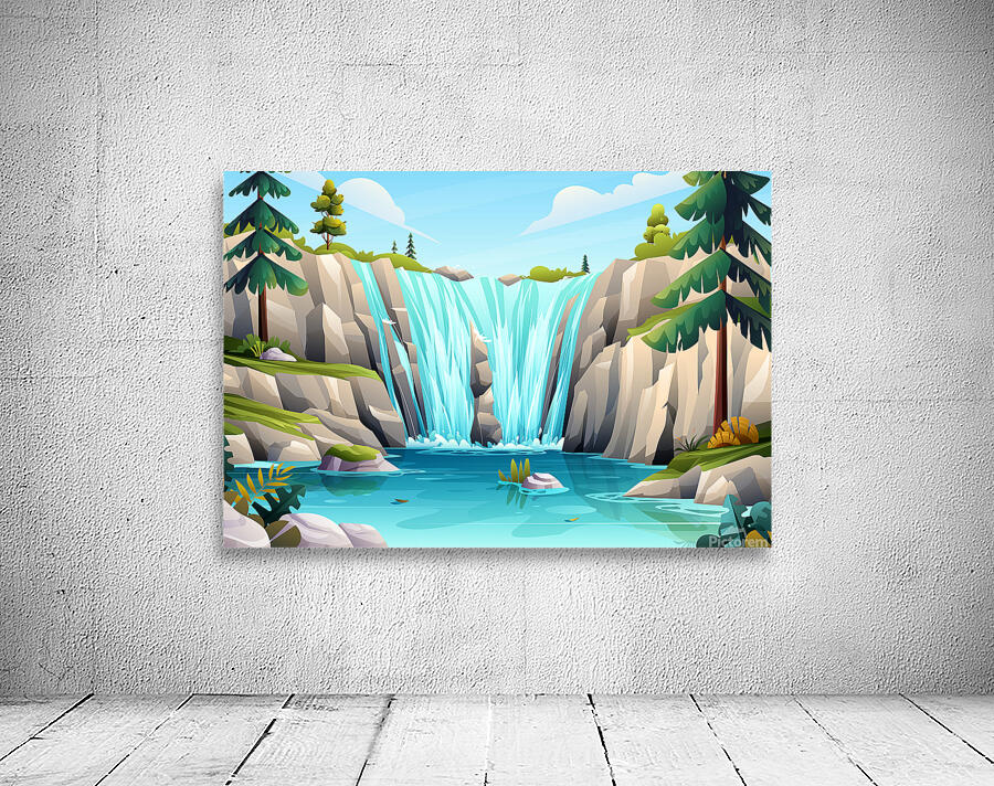   Beautiful waterfall Wall Preview