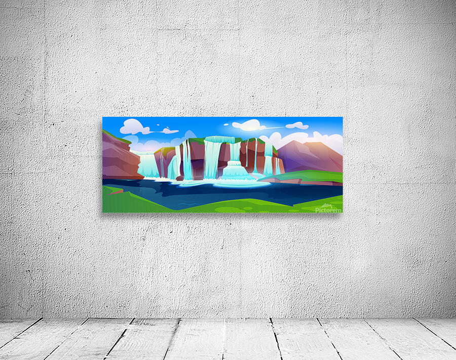 Cartoon forest landscape Wall Preview