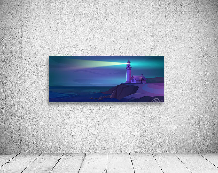 Cartoon lighthouse Wall Preview