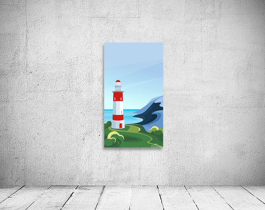 Seascapes with lighthouse  c Wall Preview