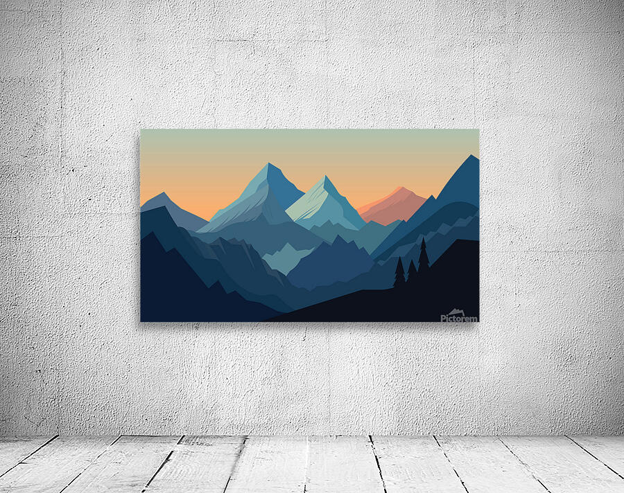 Beautiful mountain landscape Wall Preview