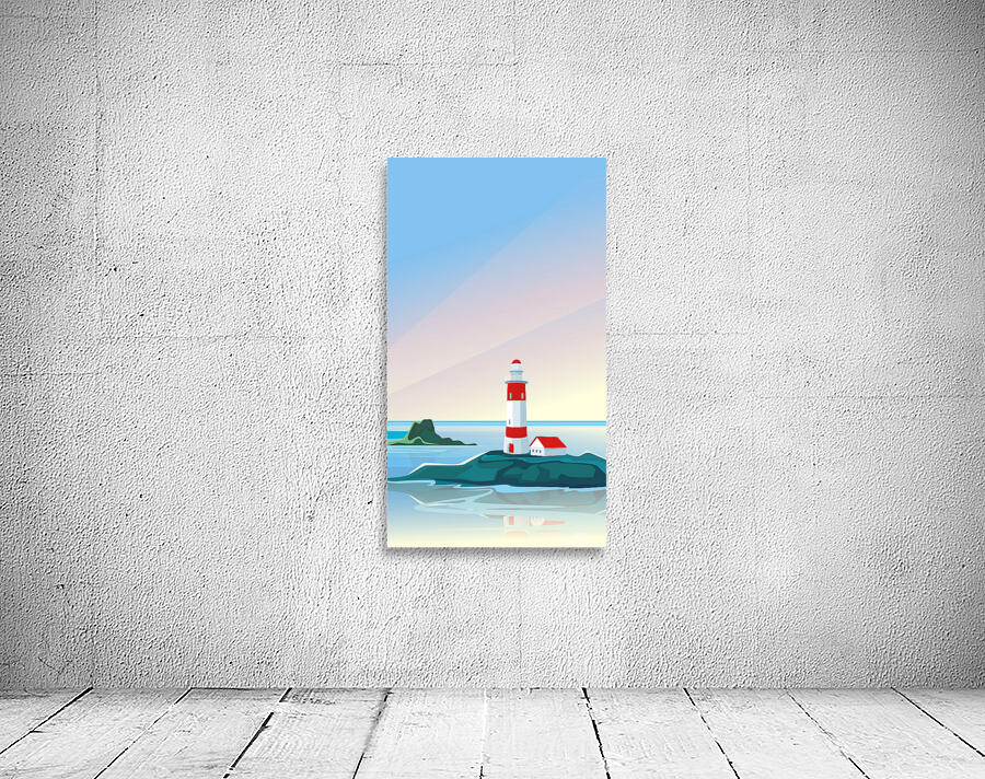  Seascapes with lighthouse  d Wall Preview