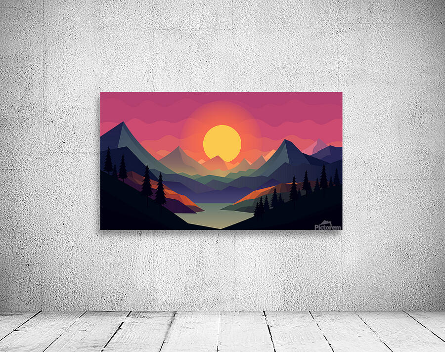   Nature mountain landscape Wall Preview