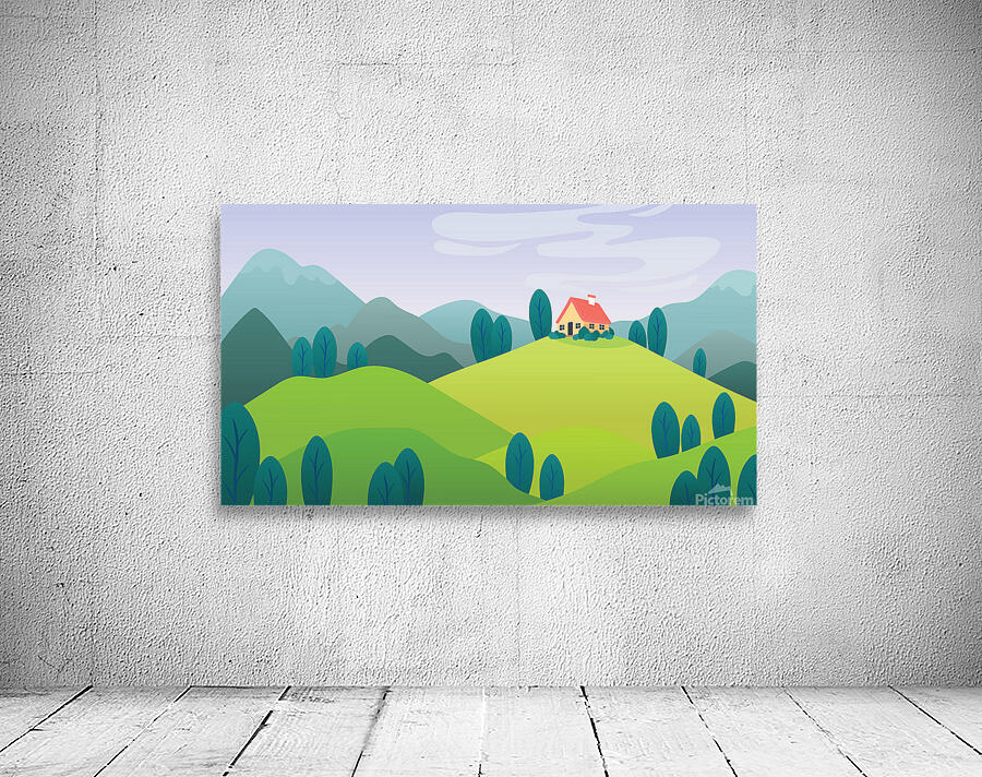  House Landscape Wall Preview