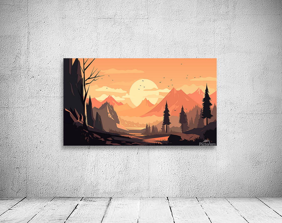 Mountain landscape Wall Preview