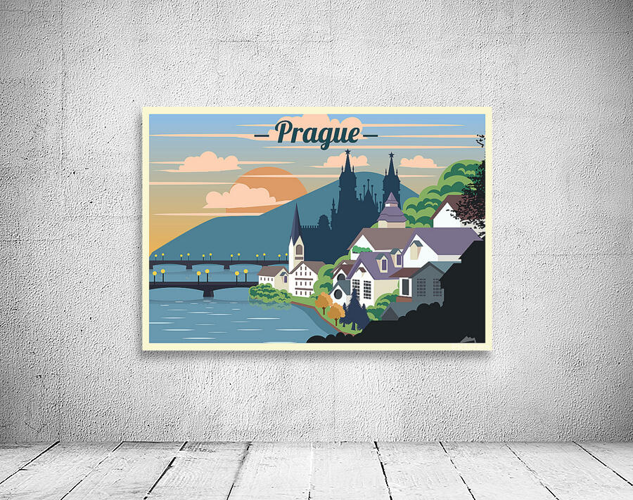 Prague Landscape Wall Preview