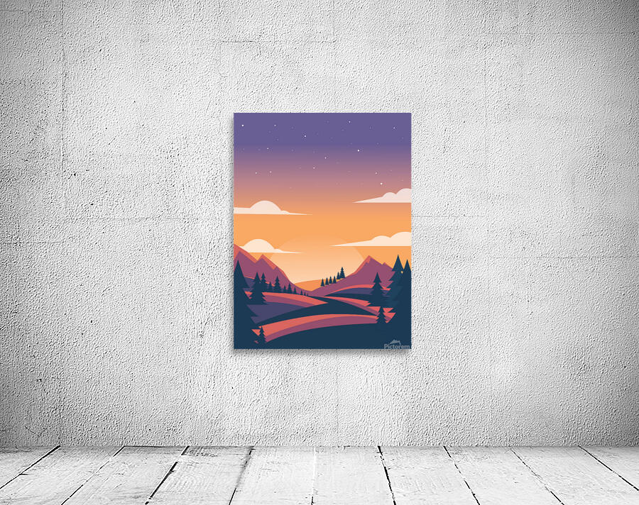 Mountain forest Wall Preview
