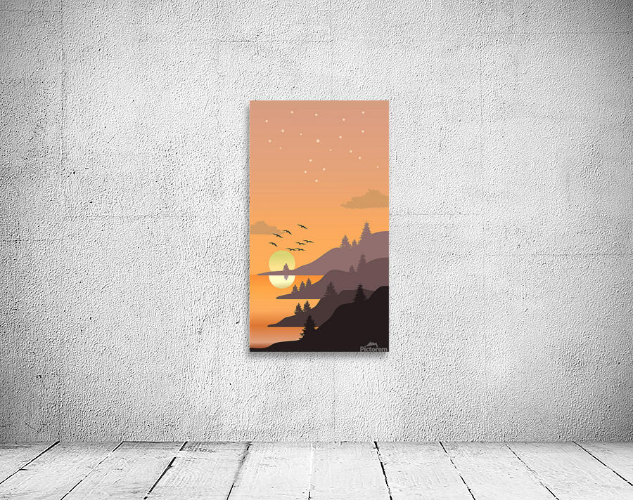Mountain painting c Wall Preview