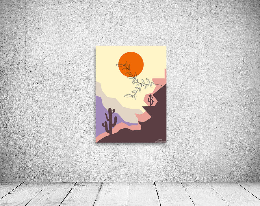 Boho botanical landscape b Wall Preview