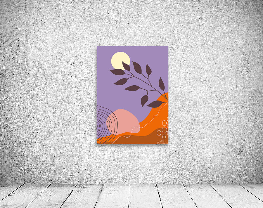 Boho botanical landscape a Wall Preview