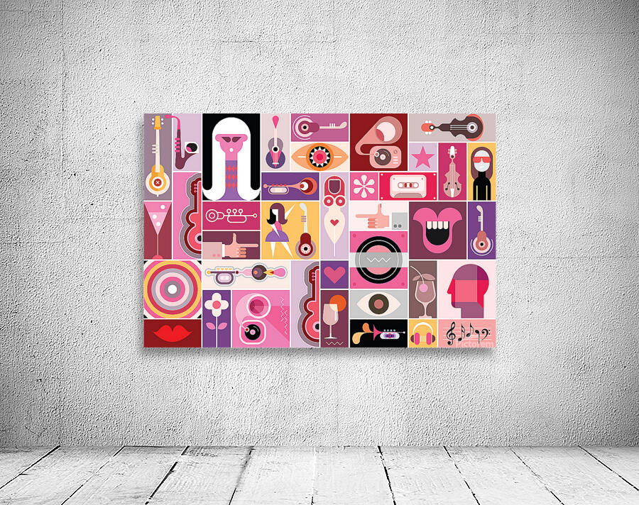 Pop-Art Collage   Wall Preview