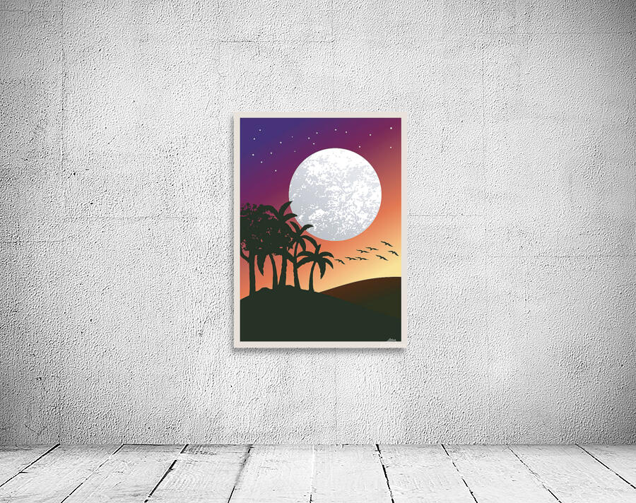 Abstract mountain painting.a Wall Preview