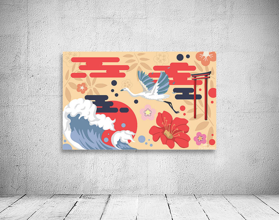 Abstract Japanese Background   Wall Preview