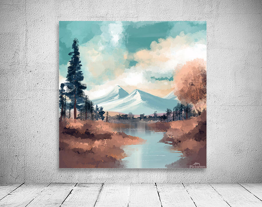 Abstract landscape scene Wall Preview