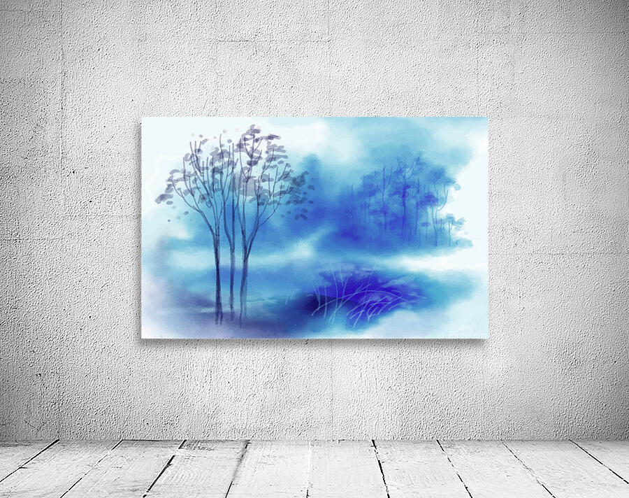 Watercolour landscape background   Wall Preview