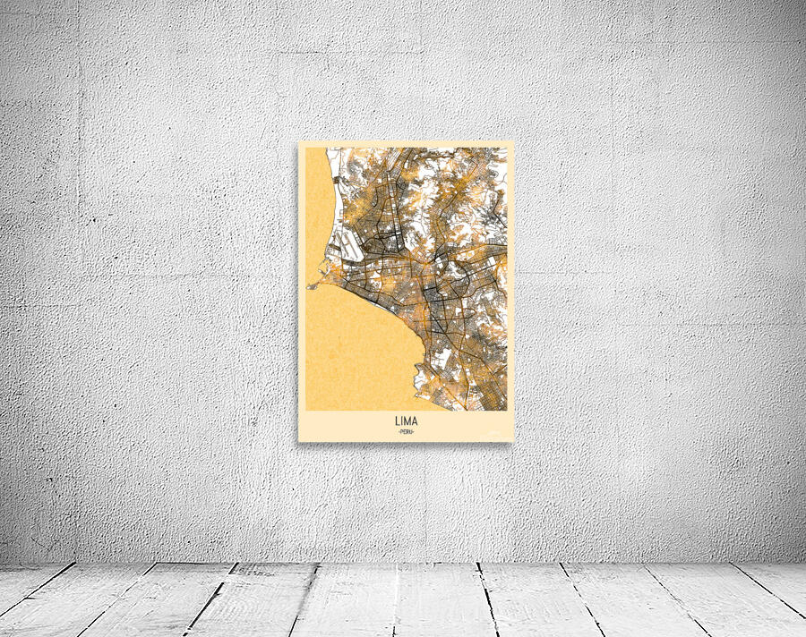 Lima City Map Wall Preview
