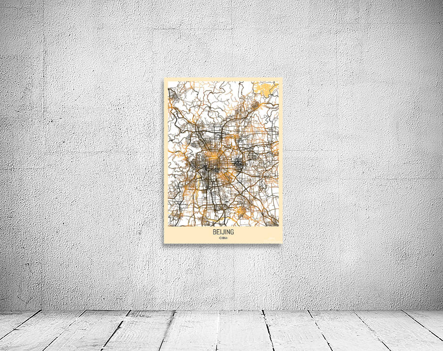 Beijing City Map Wall Preview