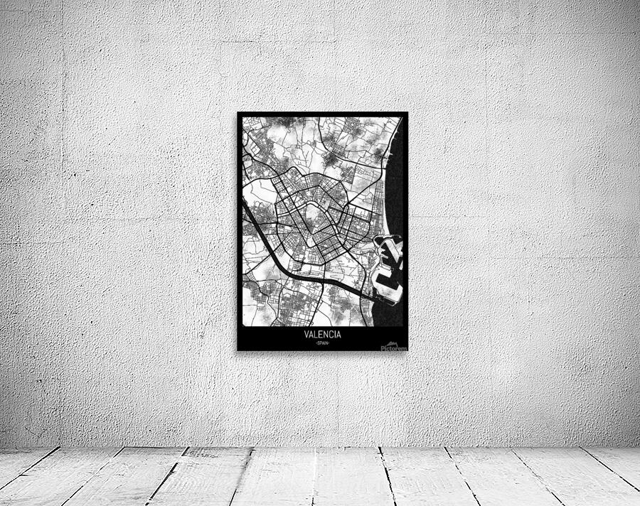 Valencia Spain Map Wall Preview