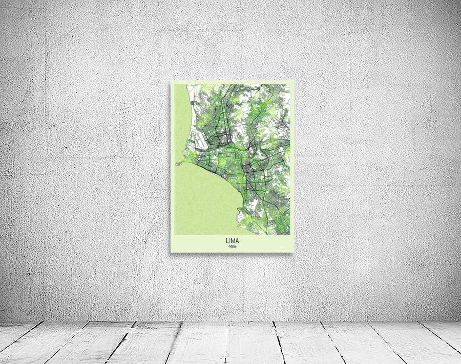 Lima Peru City Map Wall Preview