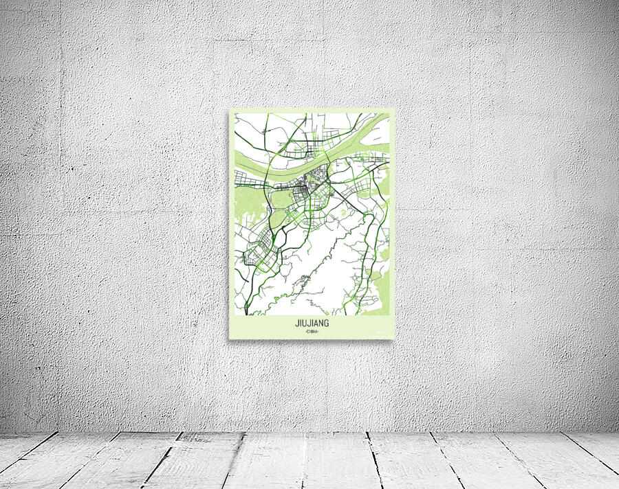 Jiujiang China Map Wall Preview