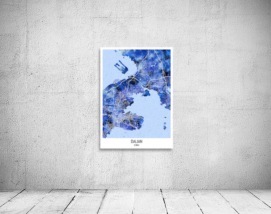 Dalian China City Map Wall Preview