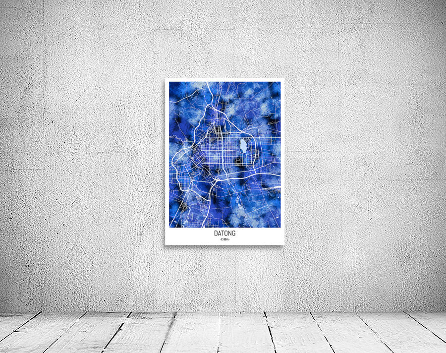 Datong China City Map Wall Preview