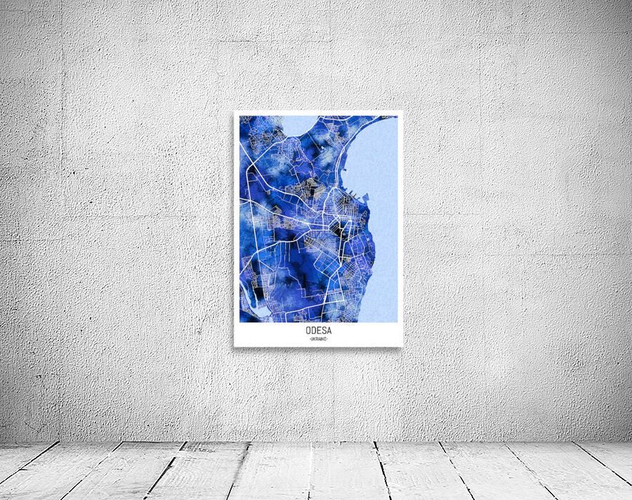 Odesa Ukraine City Map Wall Preview