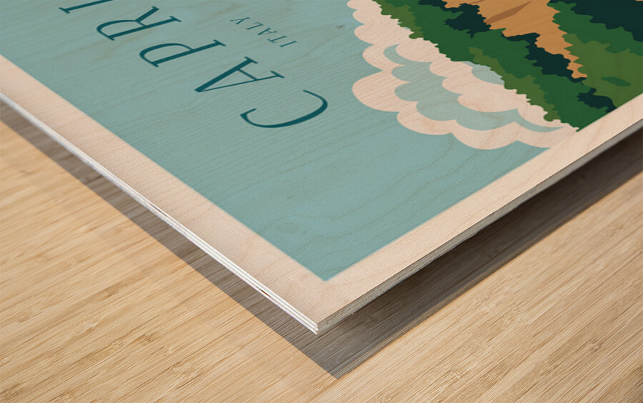 Travel to Capri Italy Wood print